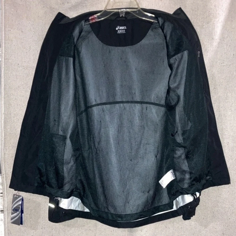 Asics Los Angeles Marathon Reflective Windbreaker Black Jacket Men’s Size M New